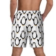 thumbnail image 2 of Lsque Mens Swim Trunks Lovely Penguin Pattern - Bathing Suit Compression Liner - Beach Swim Shorts Swimwear - (S-3XL) - Stretch Quick Dry -Small, 2 of 9