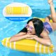 thumbnail image 4 of Hamaca inflable con fondo de malla para máxima relajación y diversión versátil, 180 pulgadas cuadradas de comodidad, un oasis de piscina transformador, 4 of 5