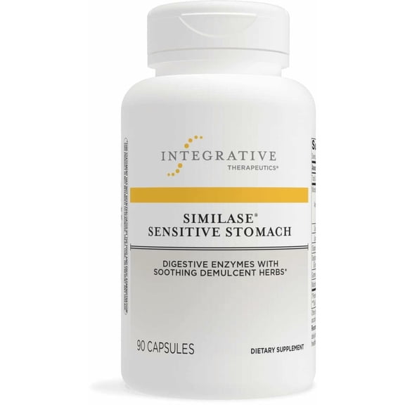Integrative Therapeutics Similase Sensitive Stomach - Support for Sensitive Stomachs* - Dairy-Free & Vegan - 90 Capsules (45 Servings)