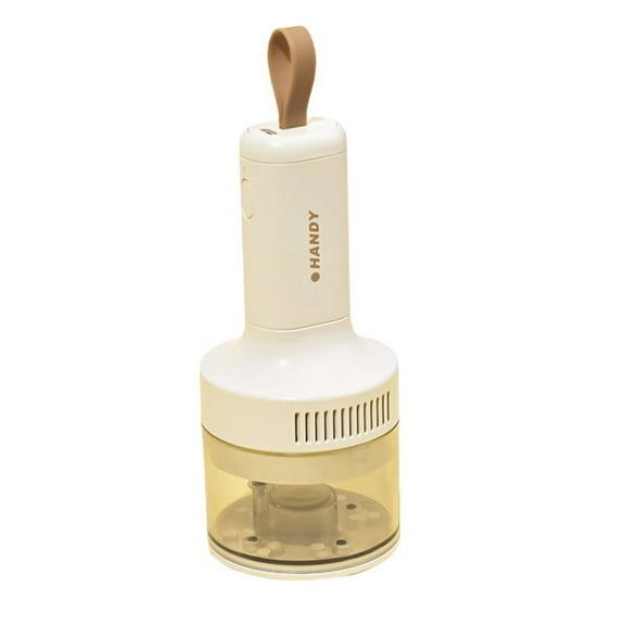 Desktop Vacuum Cleaner for Home and Car Use, Strong Suction, USB Charging, Mini Keyboard Cleaner White