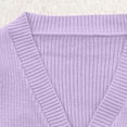 thumbnail image 3 of Jalioing Kids Sweater Cardigan V Neck Zipper Up Ribbed Knit Sweater Long Sleeve Crop Sweater Tops Outerwear, 3 of 7