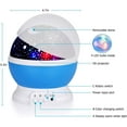 thumbnail image 5 of Baby Night Light Star Projector Moon Novelty Toys Glow in The Dark Toys for Baby Children Sleeping Gift (Blue), 5 of 5