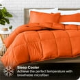 thumbnail image 3 of Bare Home 5-Piece Bed-in-a-Bag - Twin XL, Orange with White Sheet Set, 3 of 8