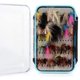 thumbnail image 2 of Moscas secas para lubina, salmón, trucha, moscas ninfas y serpentinas, kit de moscas para pesca con mosca, caja impermeable para moscas para pesca con mosca de trucha (multicolor) (64 piezas), 2 of 5