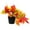 Multicolor, variant on Artificial Sunflower Bonsai Centerpiece for Thanksgiving Home Decor, 3-Piece Autumn Leaf Arrangement, Festive Table Display for Dining Room, Living Room, Foyer