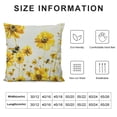thumbnail image 5 of PHYHOO  Spring Pillow Covers,Daisy Bee Decorations Farmhouse Seasonal Summer Pillow Case Decor for Sofa Couch （Yellow）, 5 of 5