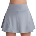 thumbnail image 2 of Lenpel Skorts for Women Fashion Summer High Waisted Workout Tennis Skirts with Inner Shorts Running Athletic Skorts, 2 of 4