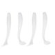 thumbnail image 3 of Señuelos De Pesca De Plástico Blando T-Tail Grub Worm Baits Fish Tackle Accesorio Perla Blanca 50 Unids 5 Cm Guardurnaity OD003850-00, 3 of 7