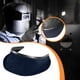 thumbnail image 1 of Casco de soldadura con pechera y bufanda de piel sintética resistente al calor y a las salpicaduras. Azul oscuro, 1 of 7
