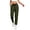 Army Green #1, variant on WULMLEO Stretch Active Pants for Women Over 50 Comfy Fit Quick Dry Athletic Pants Running Hiking Joggers with Zipper Pockets Gray L