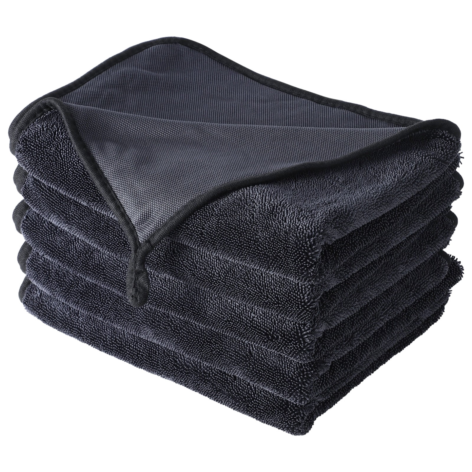 5 PCS Car Drying Towels, 24 x 35 in Shiny Wipe Towels, Large Microfiber Bathing Cleaning Towel, Super Absorbent Shower Towels, Cleaning Cloth for Window, Door, Kitchen, Car, Pet
