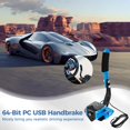 thumbnail image 3 of Freno de mano USB para PC de 64 bits, freno de mano de rendimiento de simulación para juegos de carreras, freno de mano lineal simulado de 11,8" con abrazadera compatible con Logitech G27 G25 G29 T500, 3 of 7
