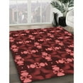 thumbnail image 2 of Ahgly Company Indoor Round Patterned Grapefruit Red Area Rugs, 6' Round, 2 of 6