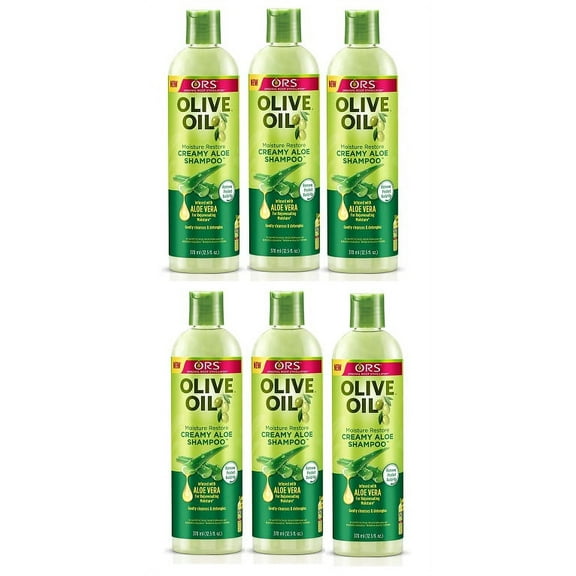 ORS Olive Oil Moisture Restore Creamy Aloe Shampoo, 12.5 Oz.,Pack of 6