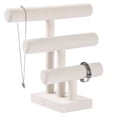 thumbnail image 6 of Ausalivan 3 Tier Bracelet Holder,Bracelet Displays for Selling,Beige Velvet Jewelry Holder Stand for Scrunchie Necklace Watches and hair ties., 6 of 6