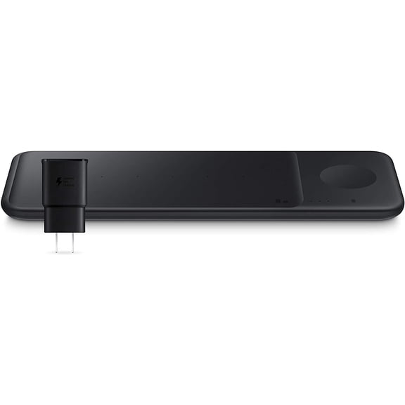 Restored Samsung Wireless Qi Charger Trio Charge up to 3 Devices at Once - Black (Refurbished)