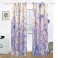 thumbnail image 2 of Lavender Grass Room Blackout Cutrains Original Design Summer Thermal Insulated Curtain for Home, Living Room, Bedroom, Offices, Kitchen 72 x 55 Inch x 2 Panels, 2 of 4