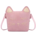 thumbnail image 1 of 1 pieza de monedero de gato para niñas pequeñas, bolso bandolera tipo cartera, 1 of 8