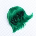 thumbnail image 2 of HAOANWomen‘s Green Hair Cosplay Wig Short Straight Synthetic Fiber Neat Bangs Wig, 2 of 8