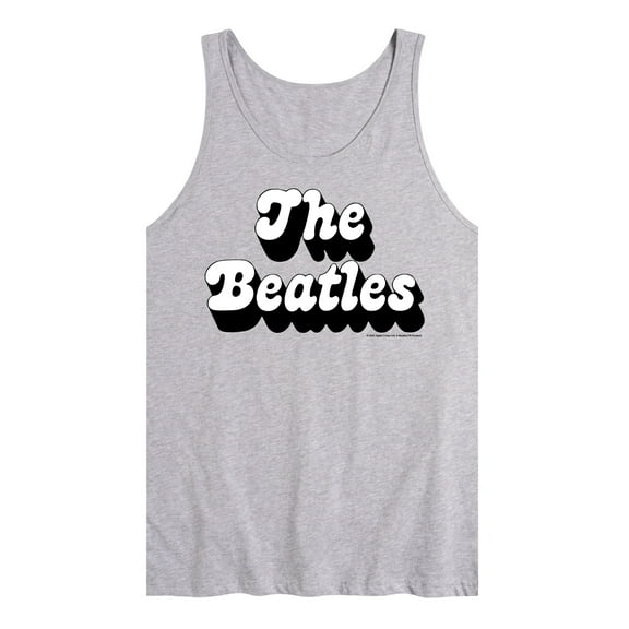 The Beatles - Single Logo Black Shadow  - Men's Tank Top