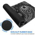 thumbnail image 6 of Long Mouse Pads for Desk,Black Paisley Pattern Desk Mats on Top Of Desks, Desk Mouse Pad Extra Large with 3mm Non-Slip Base and Stitched Edge for Gaming,Office,Work,Home 35.4"x15.7", 6 of 6