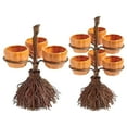 thumbnail image 3 of Cateissary Cuencos de calabaza de resina reutilizables para bandeja de aperitivos de calabaza pequeña y ligera Soporte único de cuenco de Kits de decoración para fiestas Seis tazas de calabaza, 3 of 6
