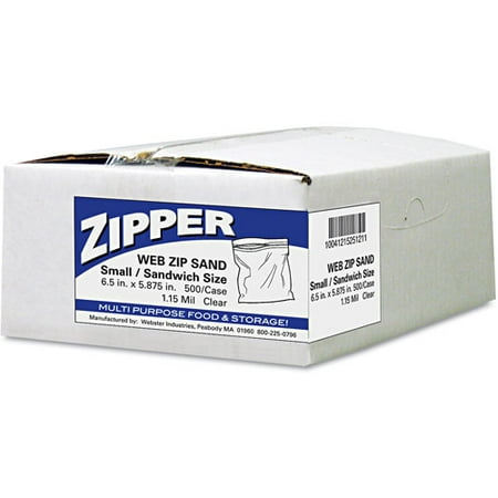 Handi-Bag Pinch & Seal Zipper Sandwich Bags, 500 Ct