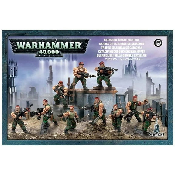 Warhammer 40,000 Astra Militarum Catachan Jungle Fighters Miniatures