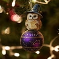 thumbnail image 6 of Christmas Animals Round Balls and 2D Christmas Tree Decorations, a Set of Festive Ornament Balls Featuring Adorable Woodland Creature Illustrations, 6 of 7