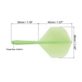 thumbnail image 2 of Uxcell Integrated Dart Shaft & Flights, 3 Pack Lightweight Dart Flight Set, Green, 2 of 5