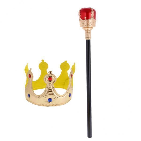 Paquete de 2-10 y Sceptre Kids Accesorios de piezas Sunnimix Disfraz Infantil Corona Real