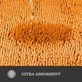 thumbnail image 4 of Alfombra de baño Yeaban, chenilla naranja, 47 x 17 cm, absorbente, 4 of 6