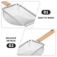 thumbnail image 6 of Stainless Steel Cat Litter Scoop Cat Litter Scooper Pets Litter Scoop Litter Shovel with Wooden Handle, 6 of 7