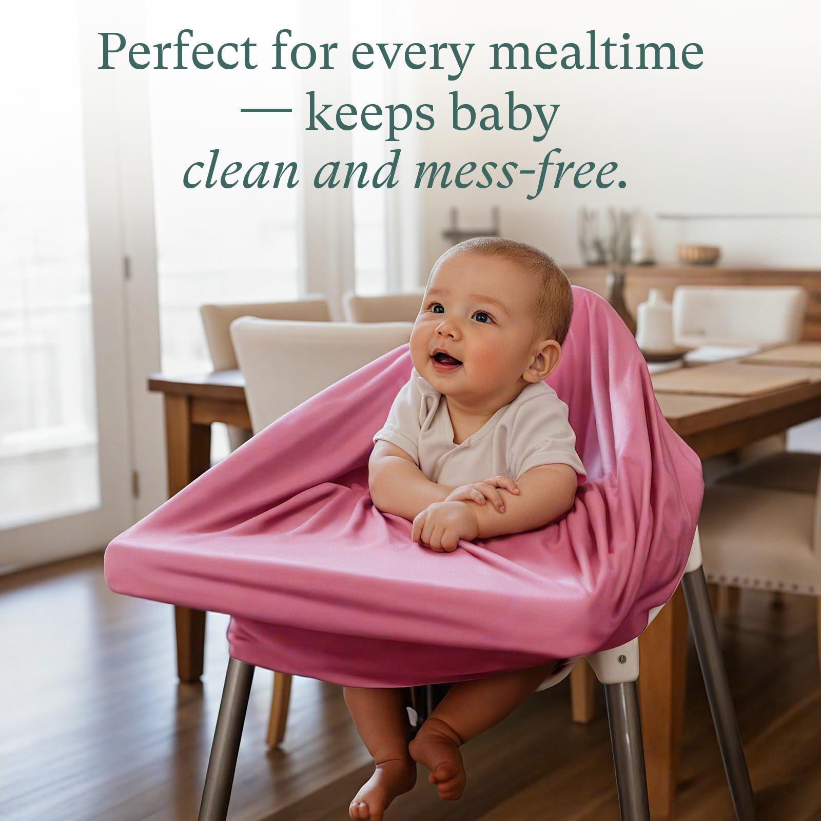 PurComfy Baby Car Seat Cover, SuperSoft Bamboo Viscose Carseat Cover for Infant Boys & Girls, Breathable Multi-Use Breastfeeding Covers, Canopy for Carrier, Stroller, Shopping Cart & High Chair