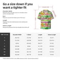 thumbnail image 7 of Fotbe Multicolored Tropical print Short Sleeve Button Down Shirts for Men Casual Summer Beach Wrinkle Free Shirt-XX-Large, 7 of 7