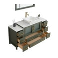 thumbnail image 4 of Vanity Art 60" Single Sink Freestanding Bathroom Vanity Set with Engineered Marble Top and Mirror, 4 of 8