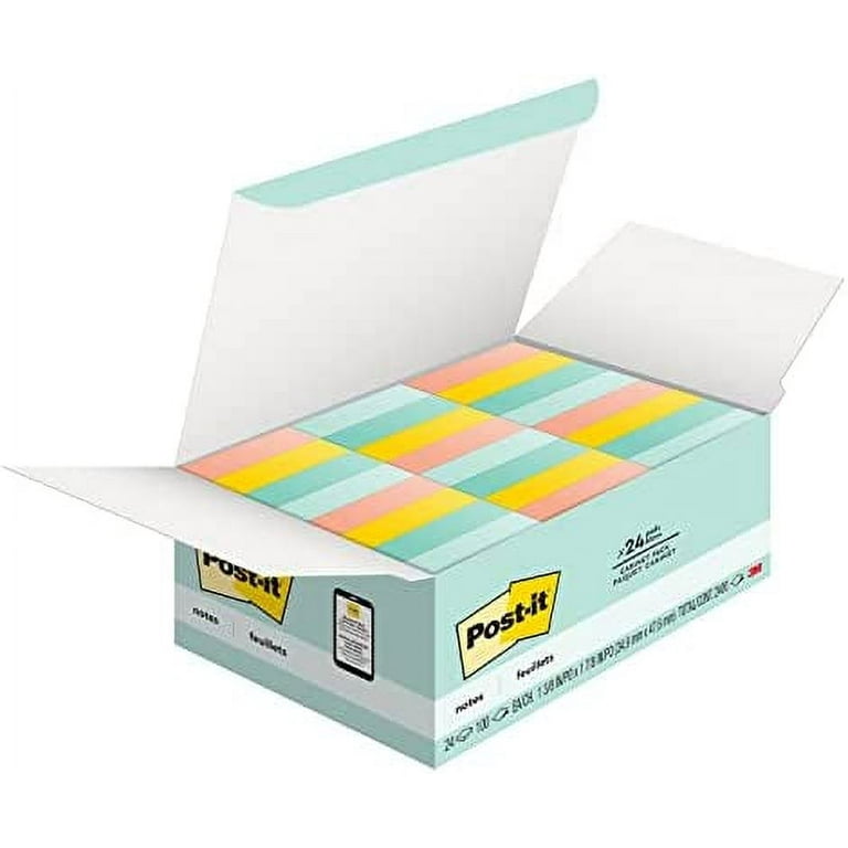 Post-it Notes, 3x5 in, 5 Pads, America's #1 Favorite Sticky Notes,  Poptimistic, Bright Colors, Clean Removal, Recyclable (655-5UC)