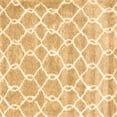 thumbnail image 1 of Ahgly Company Indoor Square Trellis Brown Modern Area Rugs, 8' Square, 1 of 4