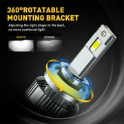 AUXITO H11 LED Headlight Bulb, 120W 24000lm Per Set,700% Brighter, 6500K Cool White,High Low Beam H8 H9 H11 Headlight Bulb, Pack of 2