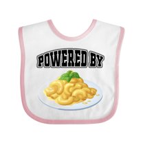 Inktastic Powered by Macaroni and Cheese Boys or Girls Baby Bib