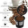 thumbnail image 4 of Estbridge Reusable Coffee Pods  Refillable Coffee Filters for   Single Serve Coffee Filter Cup- Compatible with  K Coffee Maker with Coffee Spoon Brush, 4 of 9