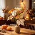 thumbnail image 6 of Fall Sunflower and Maple Leaf Artificial Bouquet, Autumn Faux Floral Arrangement for Thanksgiving Table, Entryway Vase, Seasonal Home Decor, 6 of 6
