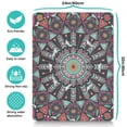 thumbnail image 5 of Boho Retro Floral Pet Feeding Mat-Abstract Art Geometric Absorbent Pet Placemat for Food and Water Bowl, with Waterproof Rubber Backing, Quick Dry Water Dispenser Mat for Dog and Cat (24"x32"), 5 of 7