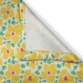 thumbnail image 3 of Ambesonne Flower Kitchen Curtains, Old Fashion Spring Theme, 55"x39", Dark Coral Sea Green, 3 of 3