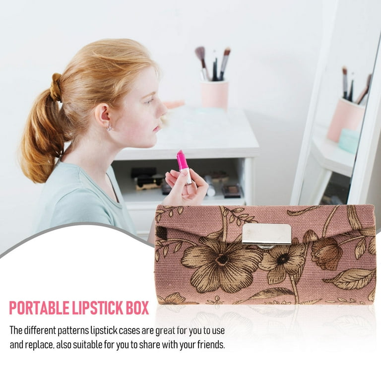 Lipstick Storage Cases With Mirror Vintage Lipstick Case Portable