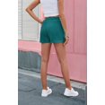 thumbnail image 5 of Soft Comfy Activewear Lounge Textured Shorts with Pockets and Drawstring for Women blue M, 5 of 9