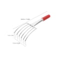 thumbnail image 2 of Hemoton Ergonomic Clamming Rake For Beach Use Beach Shell Digging Tool Claw Rake Shell Digging Rake Metal Claw Rake With Handle Claw Style Rake, 2 of 8