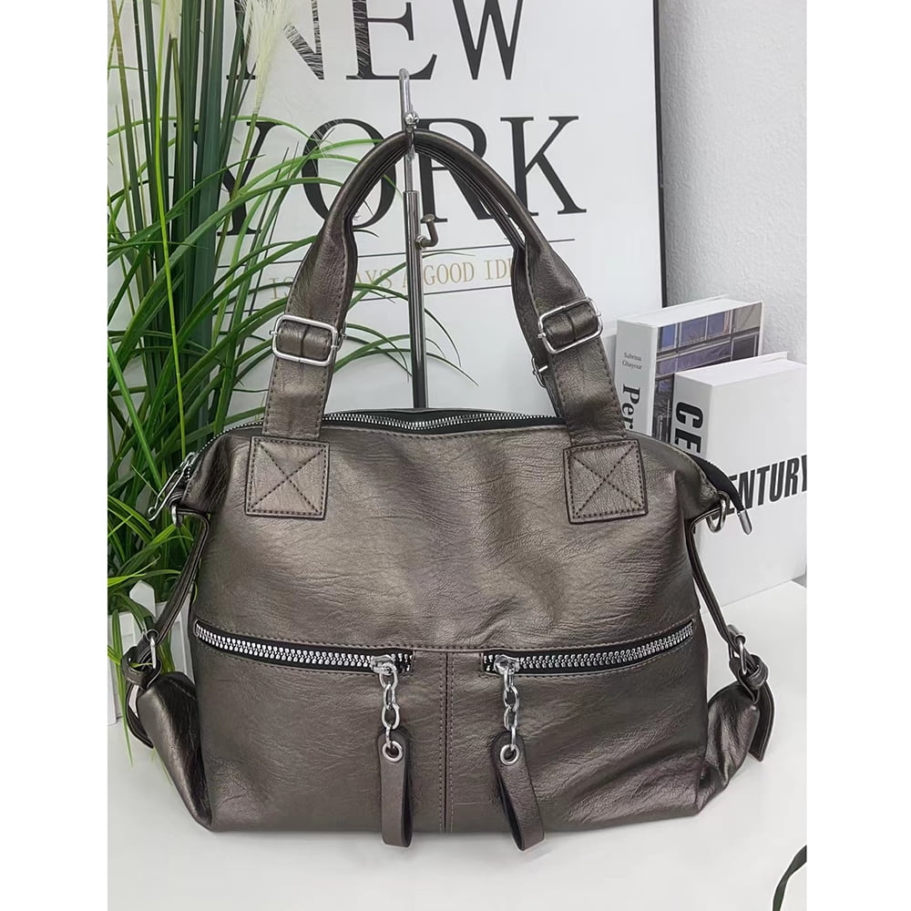 Women Casual Crossbody bags PU Leather Shoulder Bags Multi Pocket