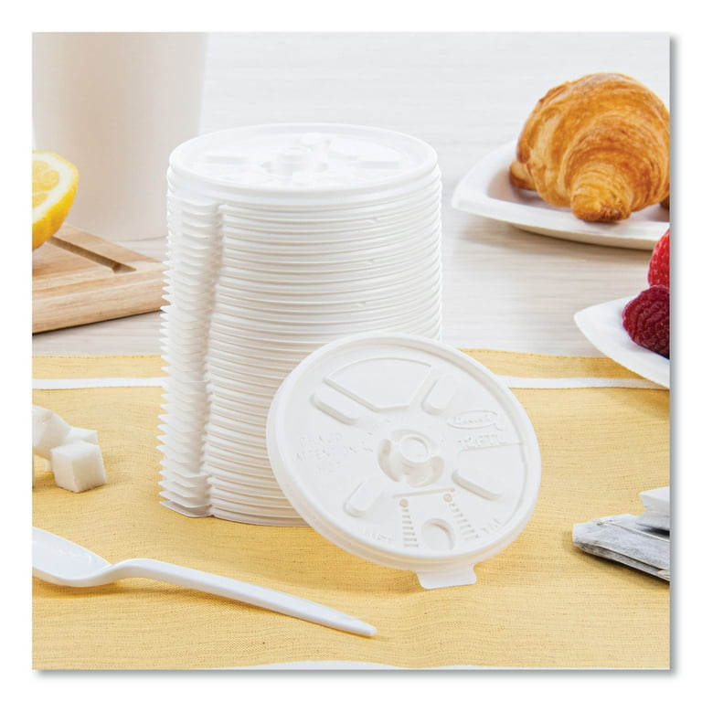Lift n' Lock Plastic Hot Cup Lids, Fits 10 oz Cups, White, 1,000/Carton Lift n' Lock Plastic Hot Cup Lids, Fits 10 oz Cups, White, 1,000/Carton