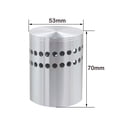 thumbnail image 3 of Lámpara LED moderna de 3W para pared, diseño cilíndrico con agujeros espirales, aluminio cepillado, compacta y elegante. Voltaje de entrada AC 85-265V, IP33 resistente al agua, luz cálida blanca,, 3 of 6